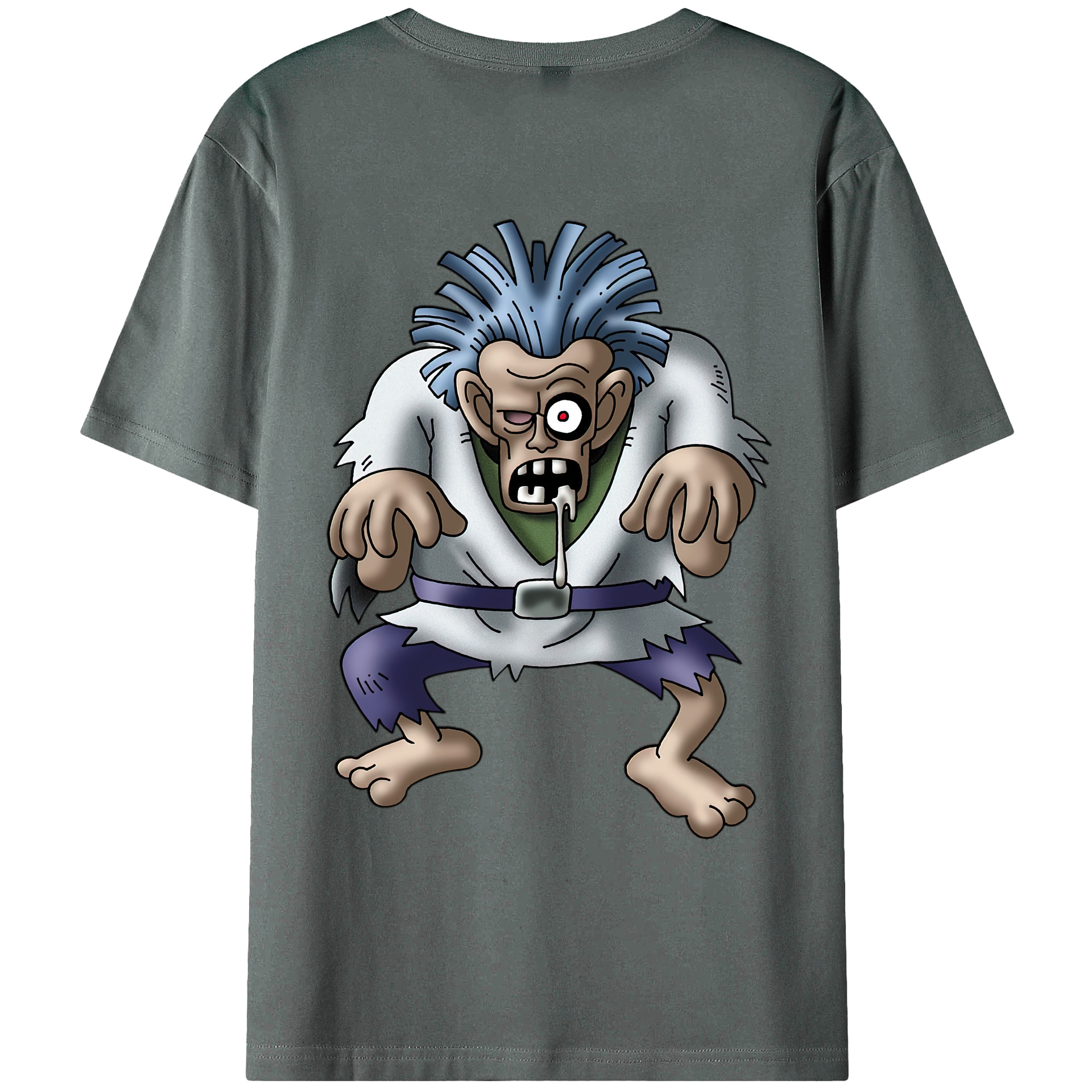 （画像用） ドラゴンクエスト Doragon Kuesuto Dragon Quest 綿100％ メンズ半袖Tシャツ（バックプリント） 通気性